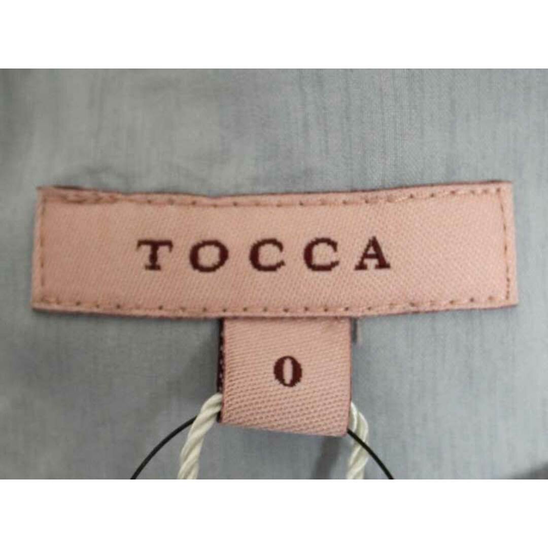 TOCCA(トッカ)の【夏物 新入荷】新品未使用品☆TOCCA/トッカ☆2023年製/APILA/ドレス/ワンピース/バックジップ/フレンチスリーブポケット/ミディ丈 ブルー×ホワイト/青×白 レディース 0 春夏 onepi 015042 レディースのワンピース(その他)の商品写真