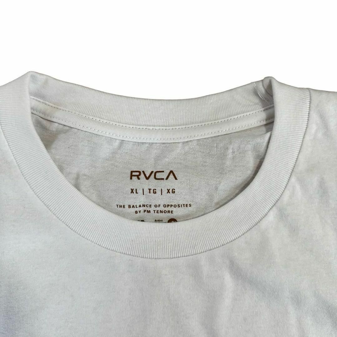 RVCA(ルーカ)の【新品未使用品】　Tシャツ　RVCA XLサイズ　白　タグ付き  メンズのトップス(Tシャツ/カットソー(半袖/袖なし))の商品写真