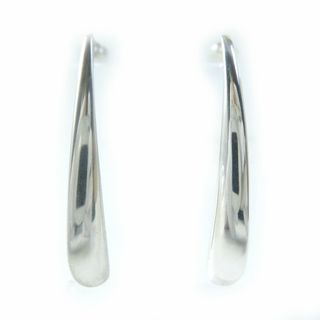 良品△Georg Jensen ジョージジェンセン 501 SV925 カーブ ピアス アクセサリー 両耳用 シルバー 重量10.9g レディース