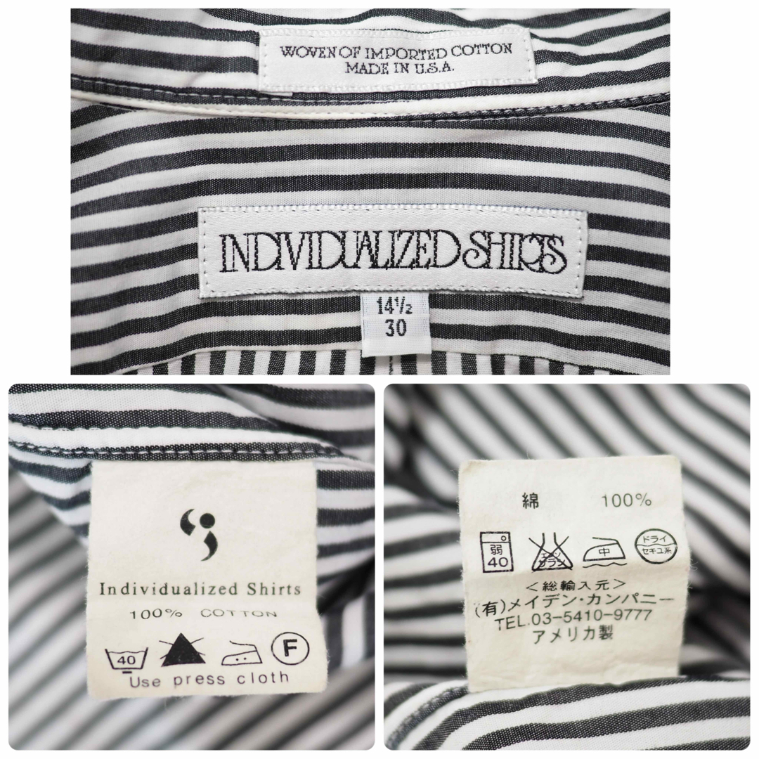 INDIVIDUALIZED SHIRTS(インディヴィジュアライズドシャツ)のINDIVIDUALIZED SHIRT ストライプB/Cシャツ-14 1/2 メンズのトップス(シャツ)の商品写真