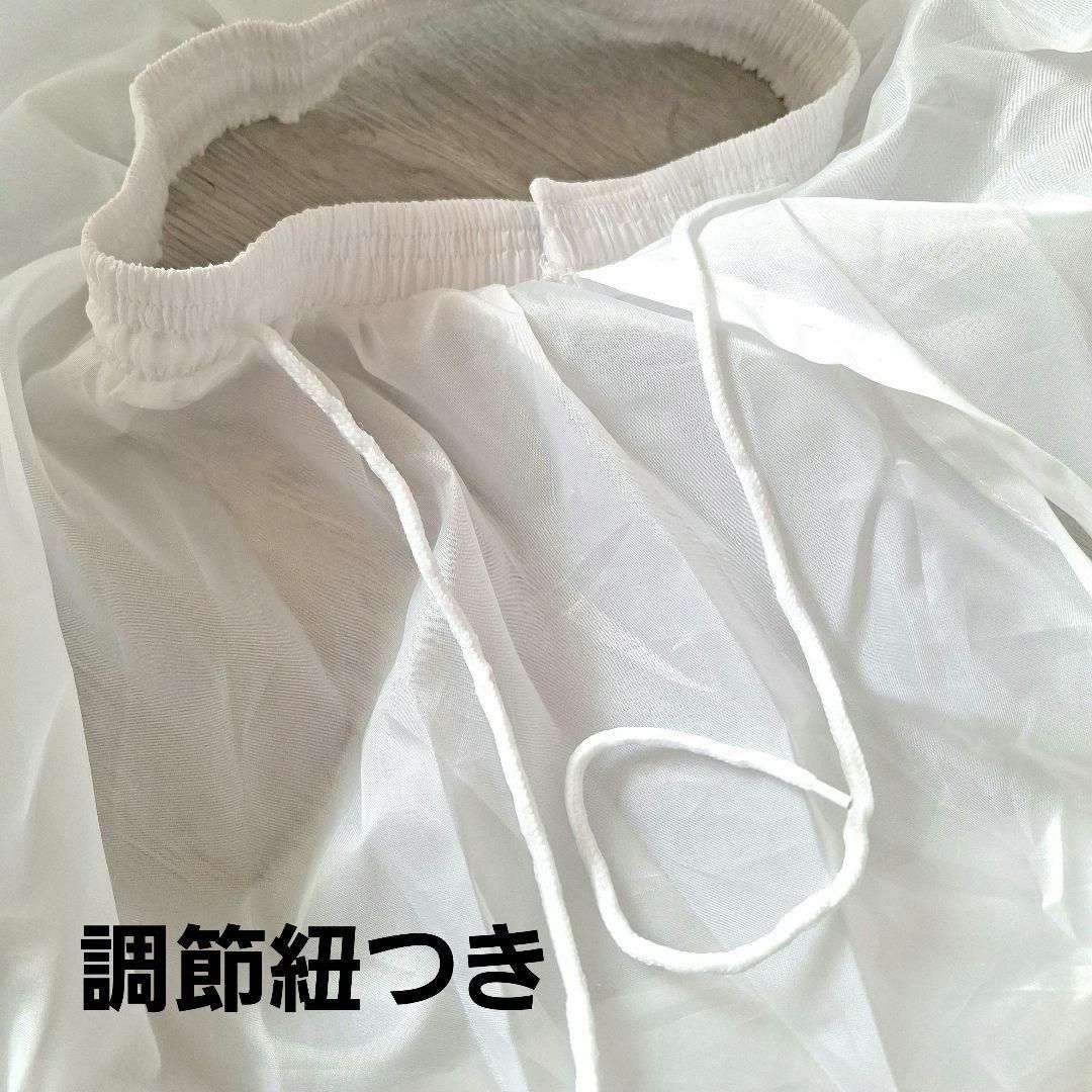【L183-2】パニエ　ボリュームアップ　ドレス　ペチコート　3段　白　結婚式 レディースのフォーマル/ドレス(ウェディングドレス)の商品写真