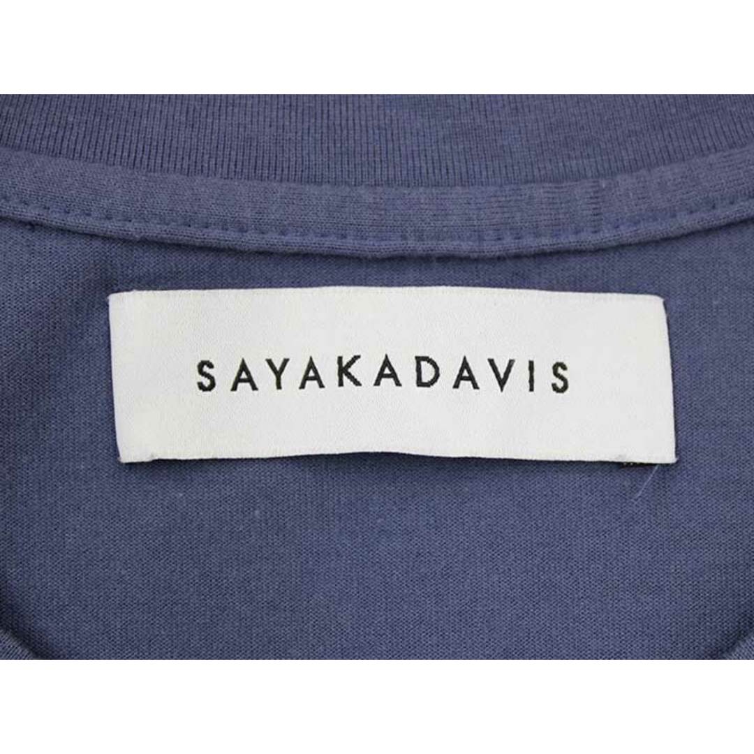 【夏物 新入荷】『SAYAKADAVIS/サヤカディヴィス』Twisted Sleeve Tee Dress/ワンピース/無地/カットソー/半袖/ロング丈 ブルー/青 レディース S 【中古】 夏 onepi 805042 レディースのワンピース(その他)の商品写真