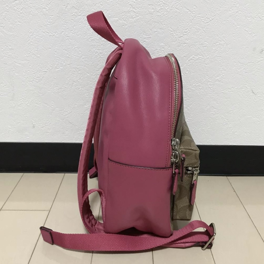 COACH - 本物 コーチ レザー切替 シグネチャー ミニ バック COACH - 本物 コーチ レザー切替 シグネチャー ミニ バック