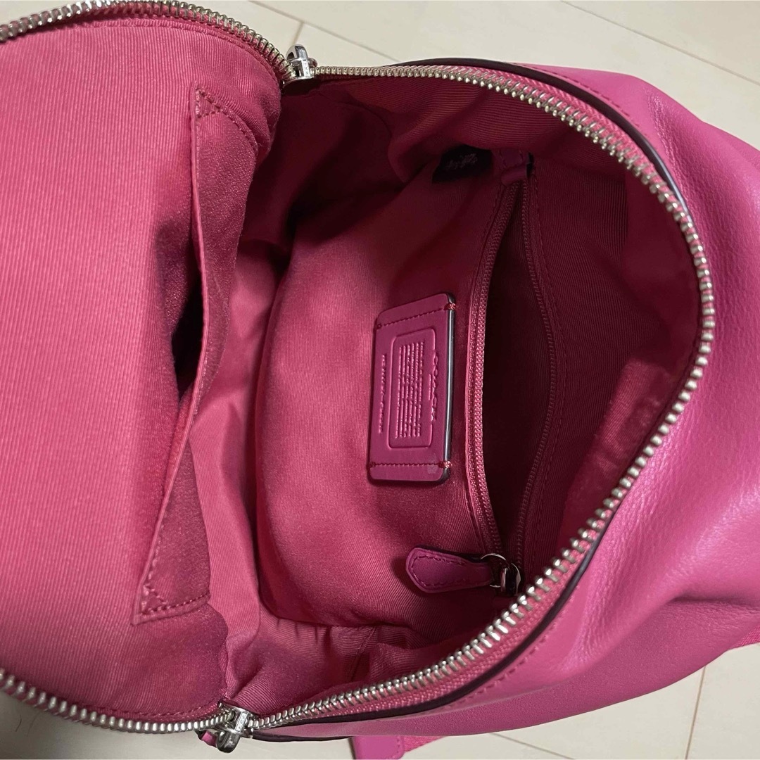 COACH - 本物 コーチ レザー切替 シグネチャー ミニ バック COACH - 本物 コーチ レザー切替 シグネチャー ミニ バック