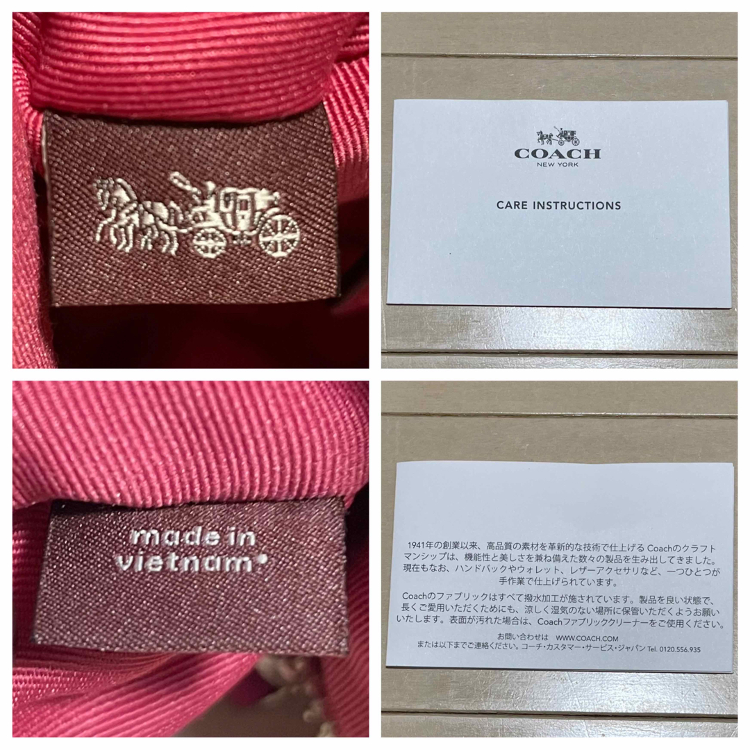 COACH - 本物 コーチ レザー切替 シグネチャー ミニ バック COACH - 本物 コーチ レザー切替 シグネチャー ミニ バック