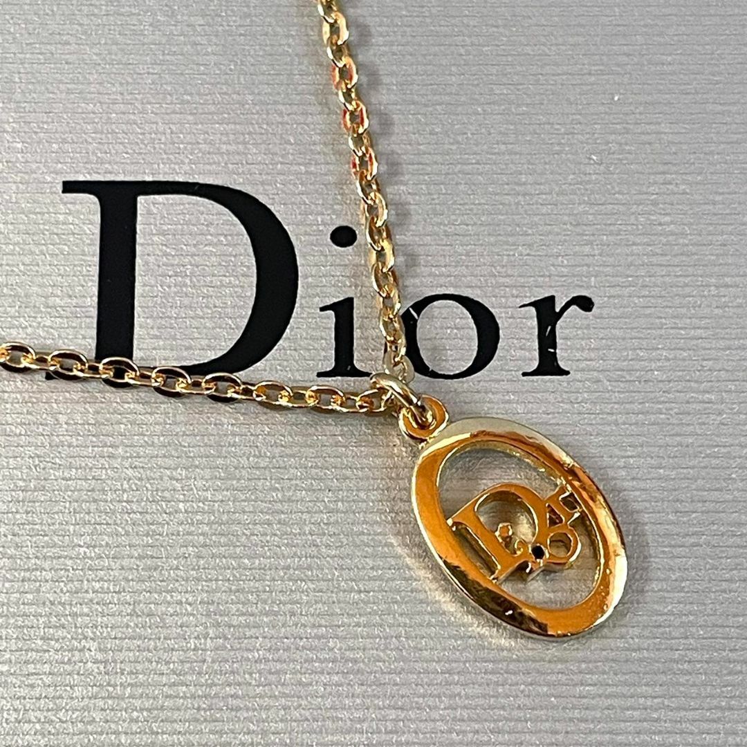 Christian Dior(クリスチャンディオール)の美品 Dior ネックレス トロッター サークル ゴールド チェーン パーティ レディースのアクセサリー(ネックレス)の商品写真