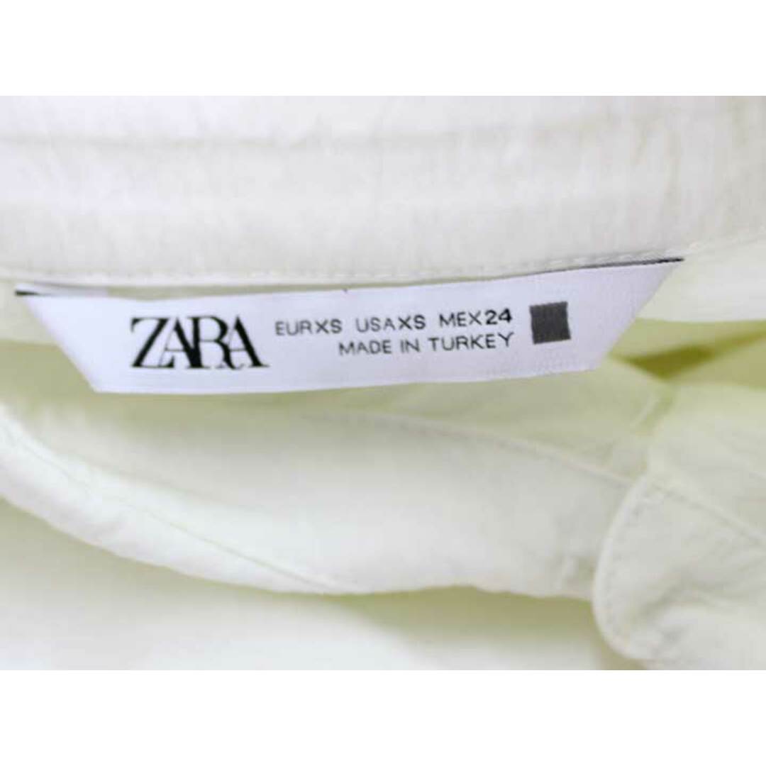 ZARA(ザラ)の【夏物 新入荷】★ZARA/ザラ★シワ加工ビジューボタンブラウスチュニック/かわいい/カジュアル/チュニック/膝上丈/ノースリーブ ホワイト/白 レディース XS【中古】夏 315042 レディースのトップス(チュニック)の商品写真