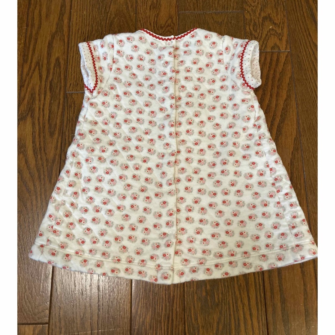 PETIT BATEAU(プチバトー)のPETIT BATEAU プチバトー　暖かワンピース キッズ/ベビー/マタニティのベビー服(~85cm)(ワンピース)の商品写真