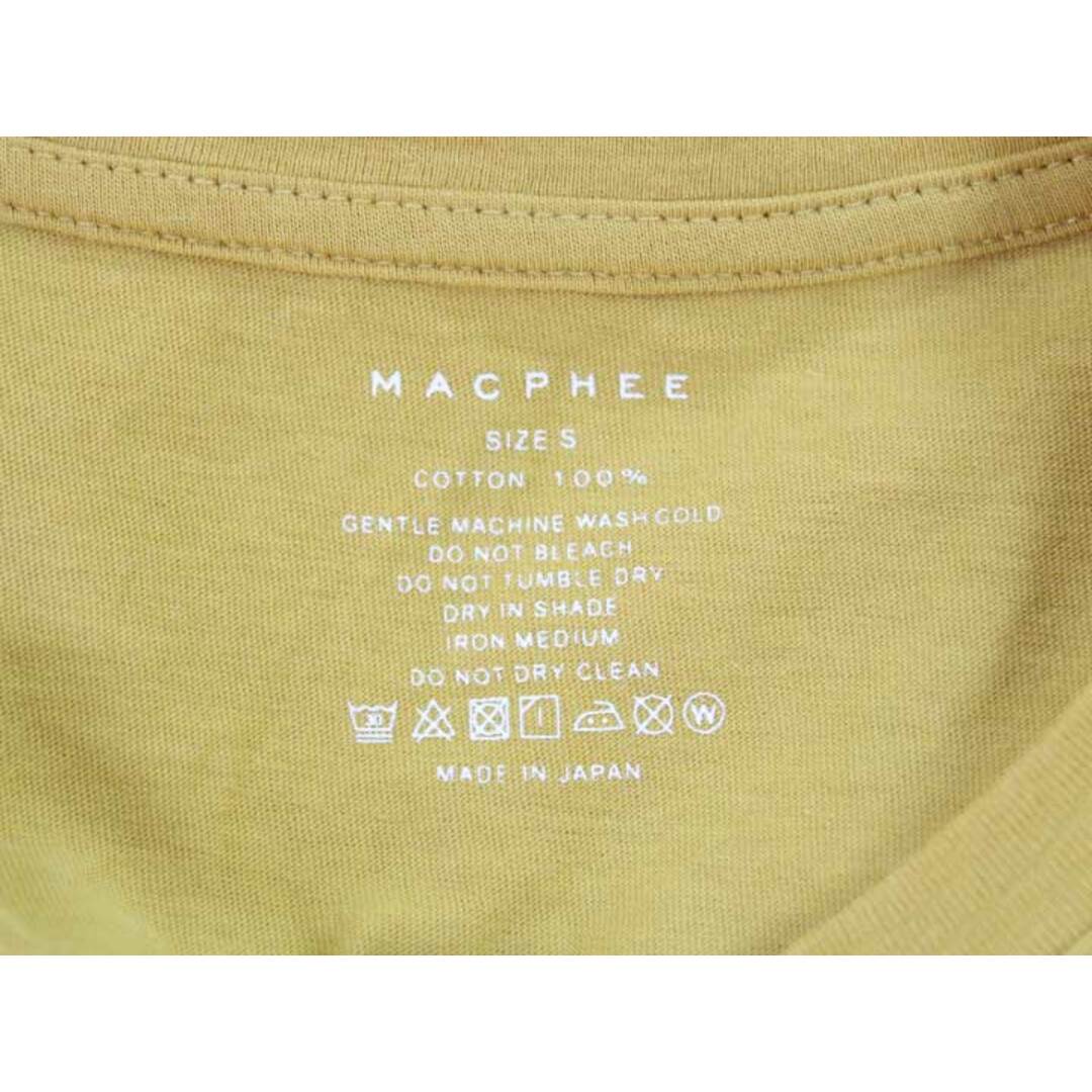 MACPHEE(マカフィー)の【夏物 新入荷】★MACPHEE/マカフィー★ベーシックTシャツ/クルーネック/プルオーバー/シンプル/カジュアル/カットソー/Tシャツ 半袖 イエロー/黄色 レディース S【中古】夏 805042 レディースのトップス(Tシャツ(半袖/袖なし))の商品写真