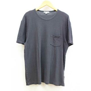 ジェームスパース(JAMES PERSE)の【夏物 新入荷】★JAMES PERSE/ジェームスパース★ポケット付カットソー/プルオーバー/クルーネック/シンプル/カジュアル/カットソー/Tシャツ 半袖 チャコールグレー/濃灰色 レディース 1【中古】夏 805042(Tシャツ(半袖/袖なし))