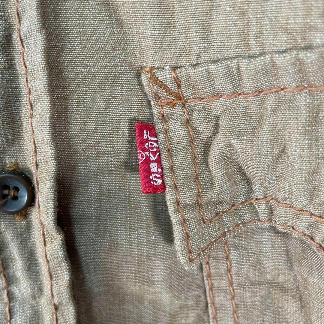 Levi's リーバイス レッドループ シャツ 長袖 ブラウン メンズのトップス(シャツ)の商品写真