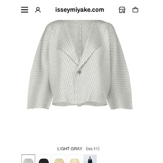 プリーツプリーズイッセイミヤケ(PLEATS PLEASE ISSEY MIYAKE)の5月新作羽織りカーディガンISSEY MIYAKE(その他)