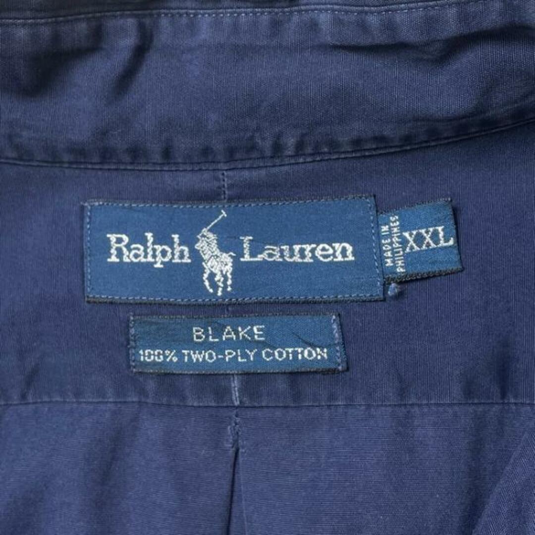 Ralph Lauren(ラルフローレン)の90年代 Ralph Lauren ラルフローレン BLAKE ボタンダウンシャツ TWO-PLY COTTON メンズ2XL メンズのトップス(シャツ)の商品写真