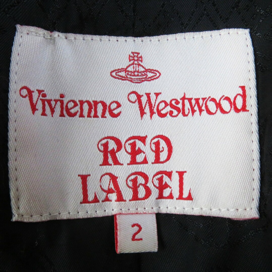 Vivienne Westwood(ヴィヴィアンウエストウッド)の美品◎Vivienne Westwood Red Label ヴィヴィアンウエストウッド レッドレーベル 16-01-642013 アルパカ混 オーブボタン Aラインコート チャコールグレー 2 正規品 レディース レディースのジャケット/アウター(その他)の商品写真