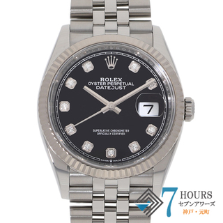 ロレックス(ROLEX)の【120465】ROLEX ロレックス  126234G デイトジャスト 36 ブラック ダイヤル WG/SS 自動巻き 当店オリジナルボックス 腕時計 時計 WATCH メンズ 男性 男 紳士【中古】(腕時計(アナログ))