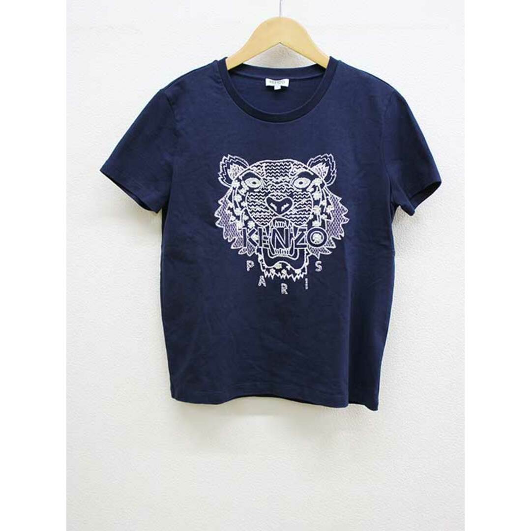 KENZO(ケンゾー)の【夏物 新入荷】‡KENZO/ケンゾー‡Shibori Tiger Skate Tee W/Tシャツ/カットソー/半袖 ネイビー/紺 レディース S【中古】 夏 705042 レディースのトップス(Tシャツ(半袖/袖なし))の商品写真