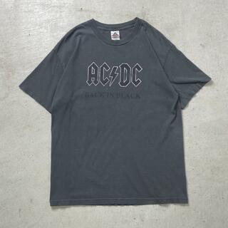 AC/DC BACK IN BLACK バンドTシャツ バンT メンズL(Tシャツ/カットソー(半袖/袖なし))