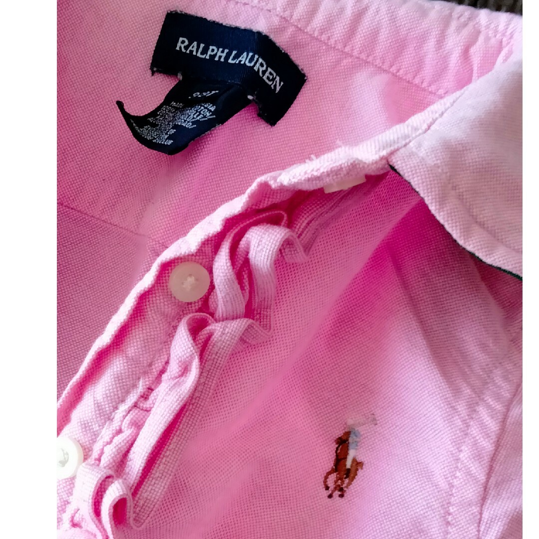 POLO RALPH LAUREN(ポロラルフローレン)のラルフローレン長袖シャツ100 キッズ/ベビー/マタニティのキッズ服女の子用(90cm~)(ブラウス)の商品写真