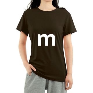 Amoretu アモーレット レディース 半袖 吸汗通気  スポーツ ブラウンM(Tシャツ(半袖/袖なし))