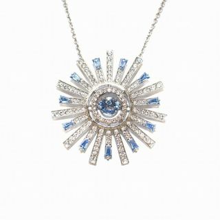 スワロフスキー(SWAROVSKI)のスワロフスキー SUNSHINE ネックレス クリスタル シルバー色 青(ネックレス)