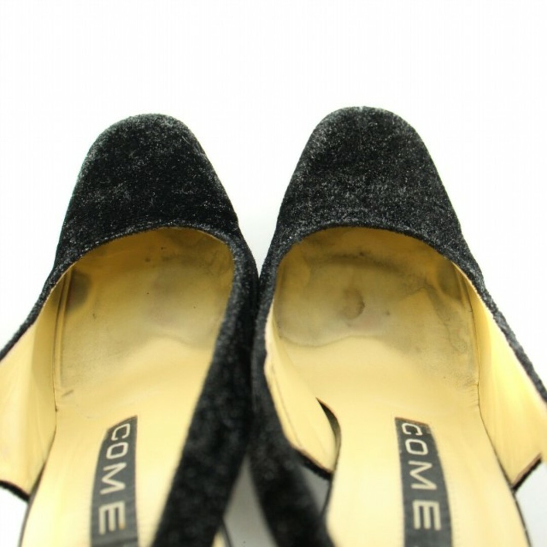 other(アザー)のコメックス サンダル パンプス チャンキーヒール ハイヒール 23.5cm 黒 レディースの靴/シューズ(サンダル)の商品写真