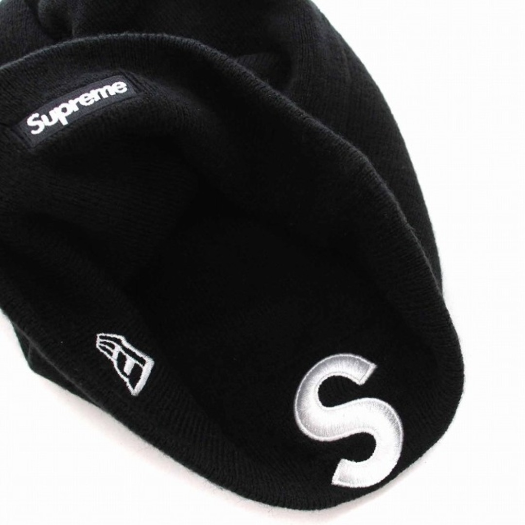 Supreme(シュプリーム)のSUPREME New Era Sロゴビーニー ニット帽 帽子 キャップ 黒 メンズの帽子(その他)の商品写真