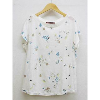 Comptoir des cotonniers - 【夏物 新入荷】★Comptoir des cotonniers/コントワーデコトニエ★花柄半袖カットソー/かわいい/おしゃれ/カジュアル/カットソーニット/半袖 アイボリー×イエロ×ブルー/生成×黄色×水色 レディース JP9【中古】夏 315042