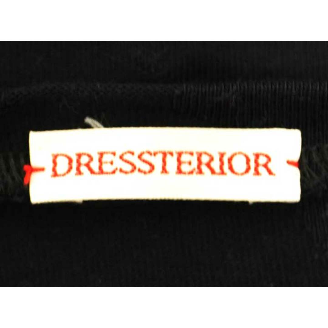 DRESSTERIOR(ドレステリア)の【夏物 新入荷】☆DRESSTERIOR/ドレステリア☆リンクスニットトゥインクルTシャツ/カットソー/Tシャツ/半袖/ラウンドネック/カジュアル ブラック/黒 レディース【中古】夏 015042 レディースのトップス(Tシャツ(半袖/袖なし))の商品写真