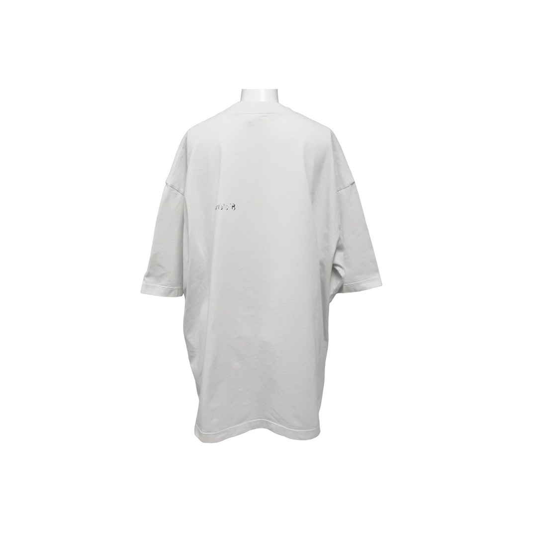 Balenciaga(バレンシアガ)の極美品 BALENCIAGA バレンシアガ 23AW BB CORP MEDIUM FIT Tシャツ 23AW クルーネック ホワイト サイズL 612966 TJV87 中古 63043 レディースのトップス(Tシャツ(半袖/袖なし))の商品写真