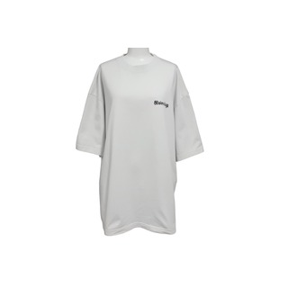 バレンシアガ(Balenciaga)の極美品 BALENCIAGA バレンシアガ 23AW BB CORP MEDIUM FIT Tシャツ 23AW クルーネック ホワイト サイズL 612966 TJV87 中古 63043(Tシャツ(半袖/袖なし))