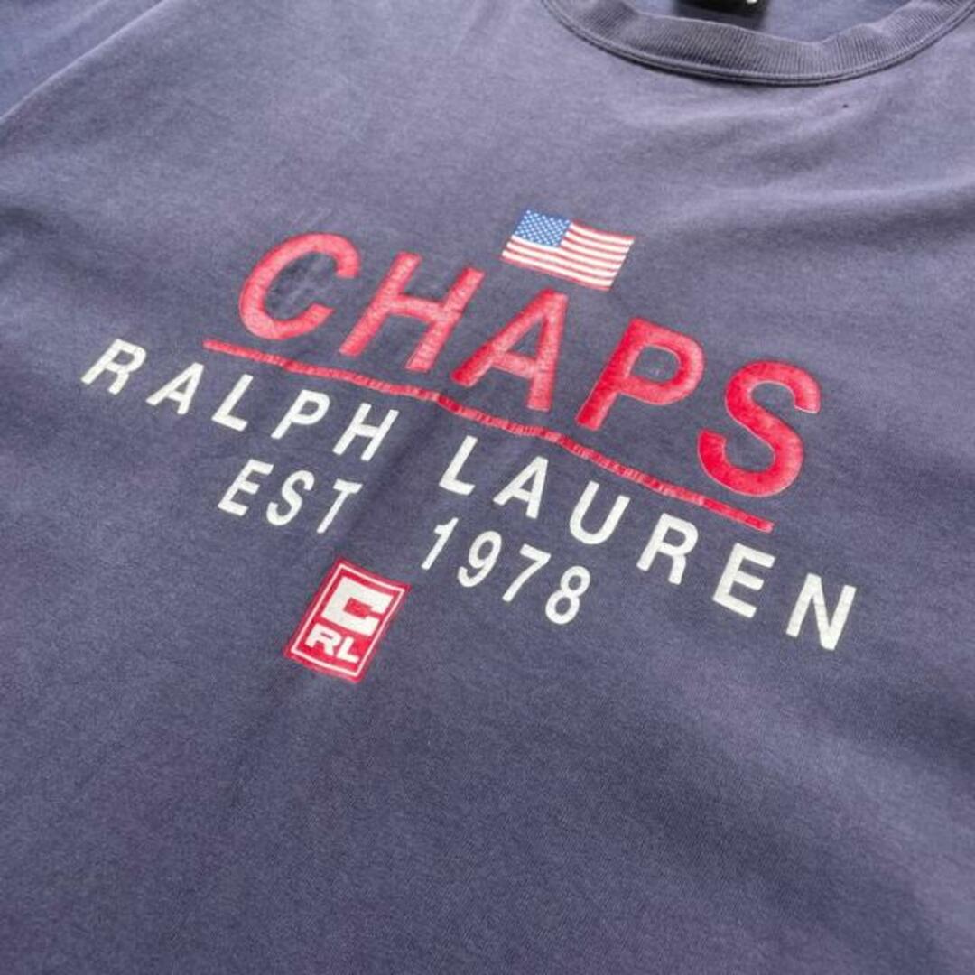 Ralph Lauren(ラルフローレン)の90年代 カナダ製 CHAPS Ralph Lauren チャップス ラルフローレン プリント Tシャツ メンズM メンズのトップス(Tシャツ/カットソー(半袖/袖なし))の商品写真