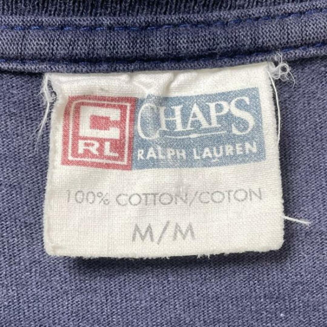 Ralph Lauren(ラルフローレン)の90年代 カナダ製 CHAPS Ralph Lauren チャップス ラルフローレン プリント Tシャツ メンズM メンズのトップス(Tシャツ/カットソー(半袖/袖なし))の商品写真