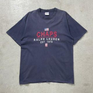 Ralph Lauren - 90年代 カナダ製 CHAPS Ralph Lauren チャップス ラルフローレン プリント Tシャツ メンズM