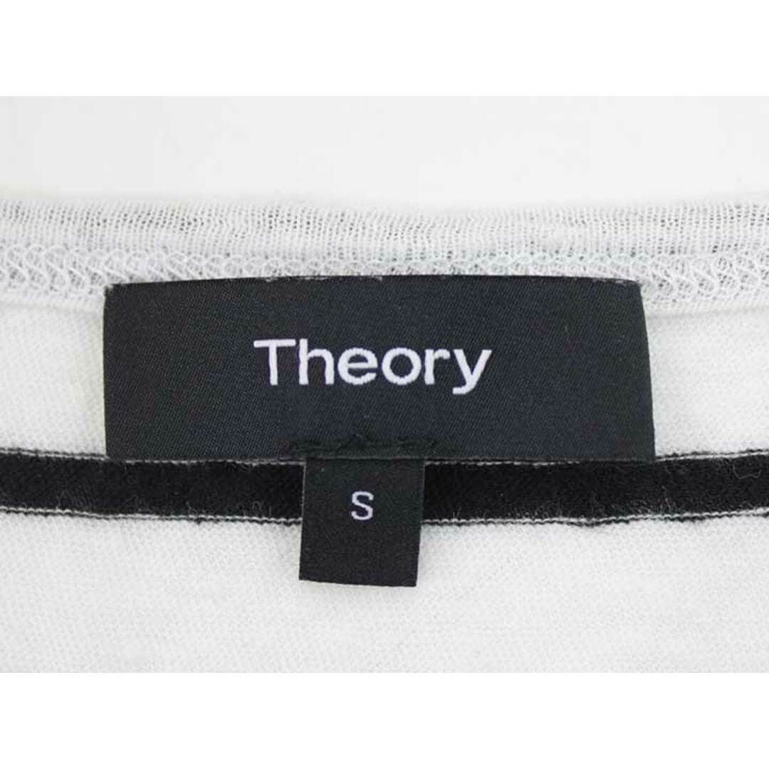 theory(セオリー)の【夏物 新入荷】『theory/セオリー』ボーダーカットソー/Tシャツ/半袖 ブラック×ホワイト/黒×白 レディース S 【中古】 夏 905042 レディースのトップス(Tシャツ(半袖/袖なし))の商品写真