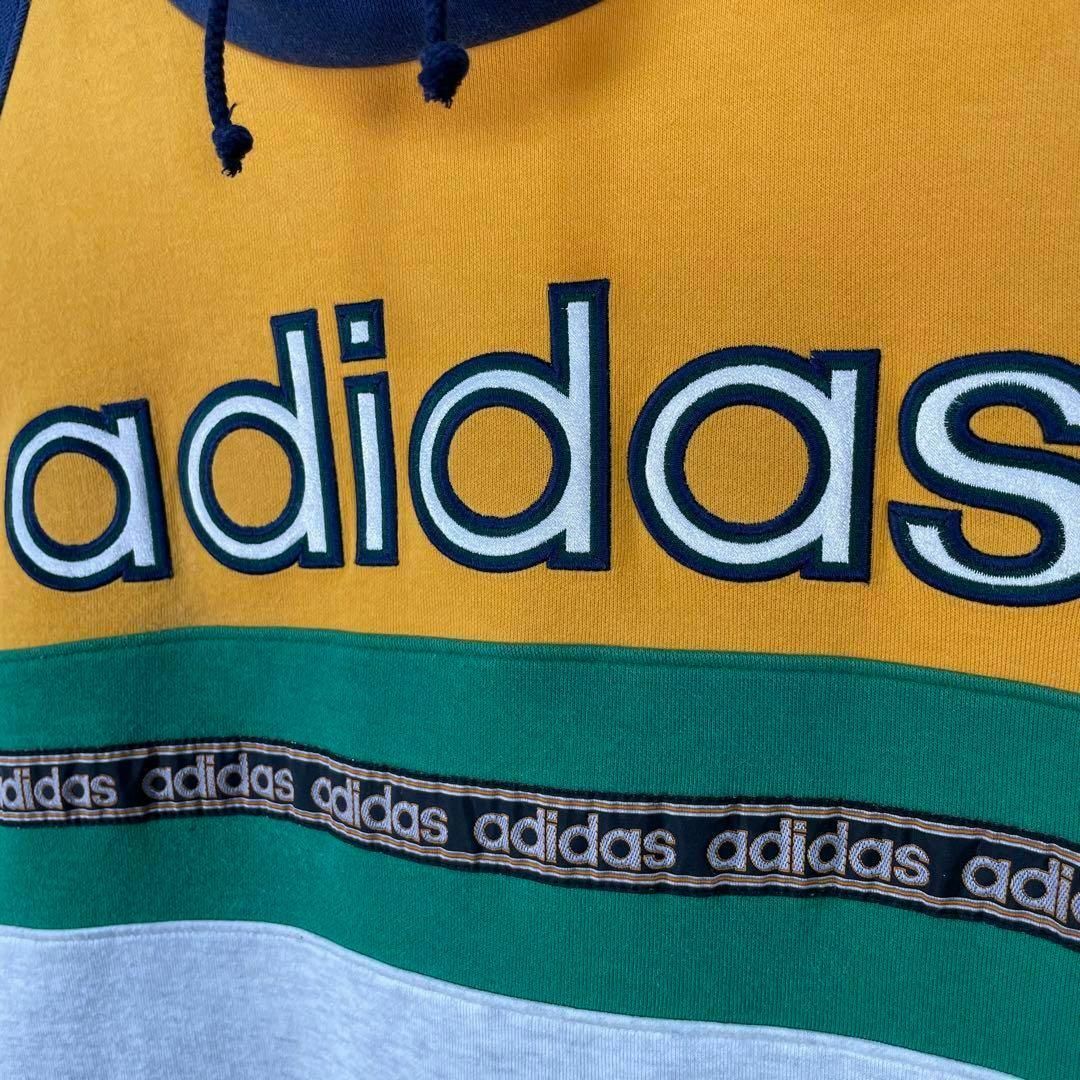 adidas(アディダス)の入手困難 80s adidas スウェット トレーナー ハイネック 両面刺繍ロゴ メンズのトップス(スウェット)の商品写真