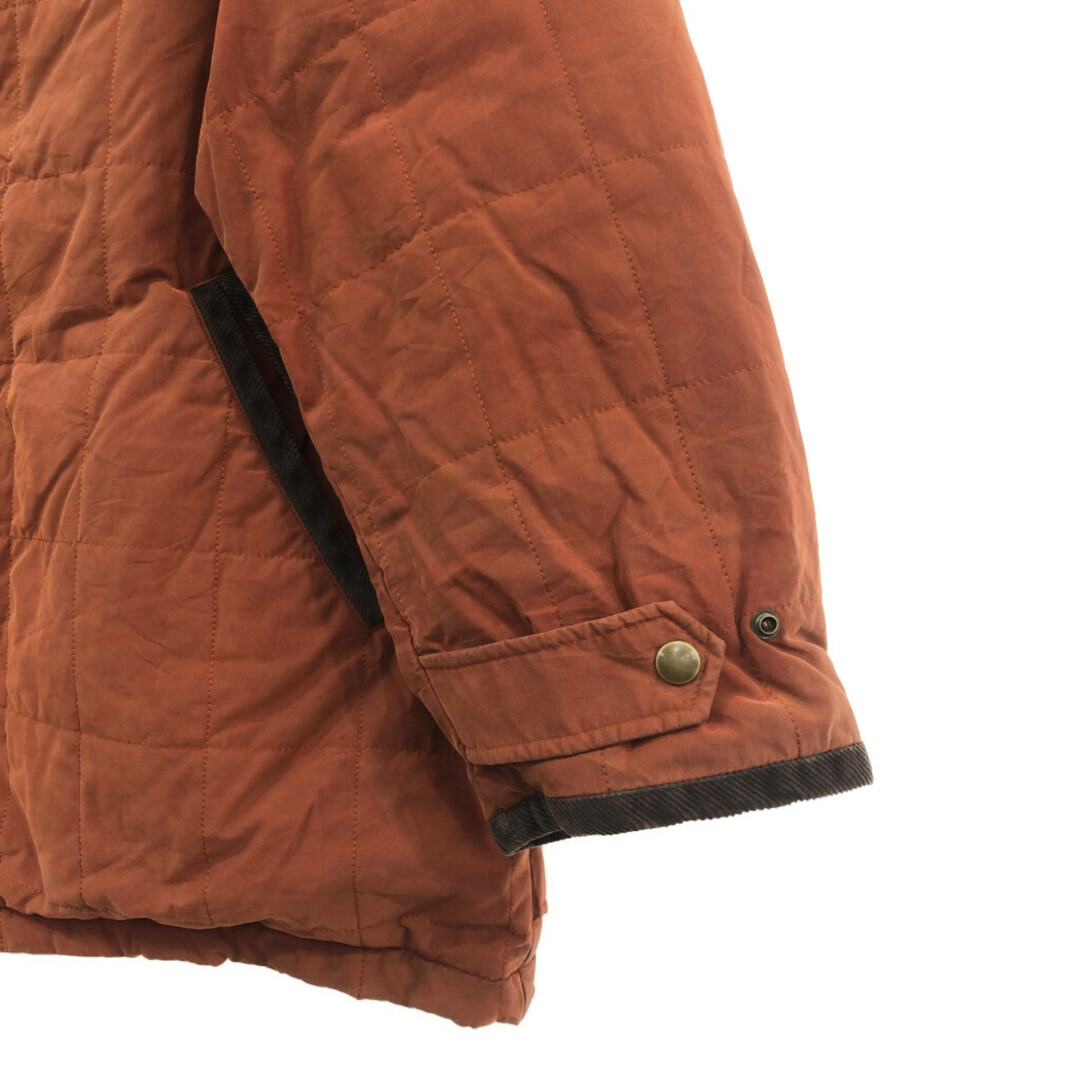 LACOSTE ラコステ 中綿 キルティング ジャケット オレンジ (メンズ XL相当) 中古 古着 Q6537 メンズのトップス(Tシャツ/カットソー(半袖/袖なし))の商品写真
