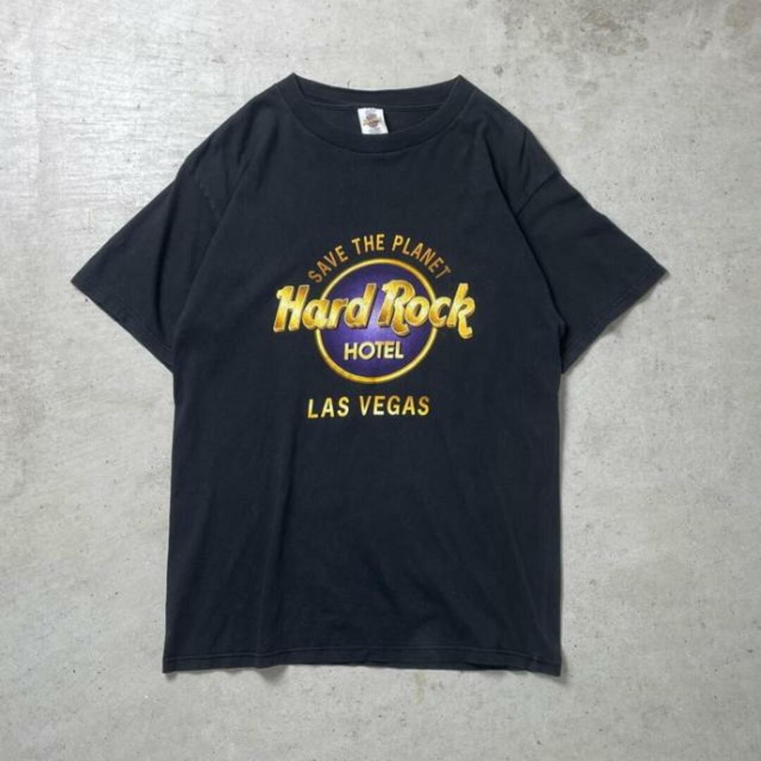 90年代 USA製 HARD ROCK HOTEL LASVEGAS ハードロックホテル プリントTシャツ メンズL メンズのトップス(Tシャツ/カットソー(半袖/袖なし))の商品写真