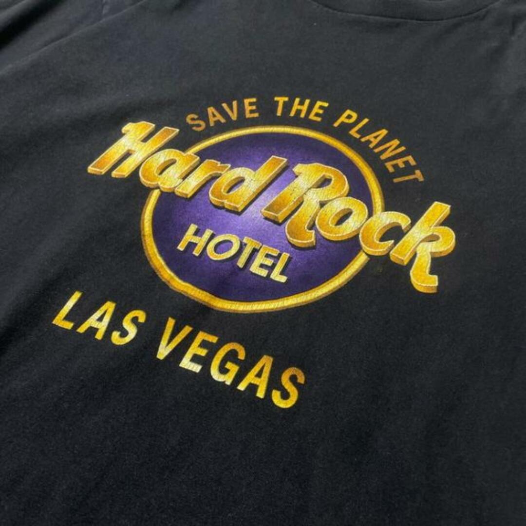 90年代 USA製 HARD ROCK HOTEL LASVEGAS ハードロックホテル プリントTシャツ メンズL メンズのトップス(Tシャツ/カットソー(半袖/袖なし))の商品写真