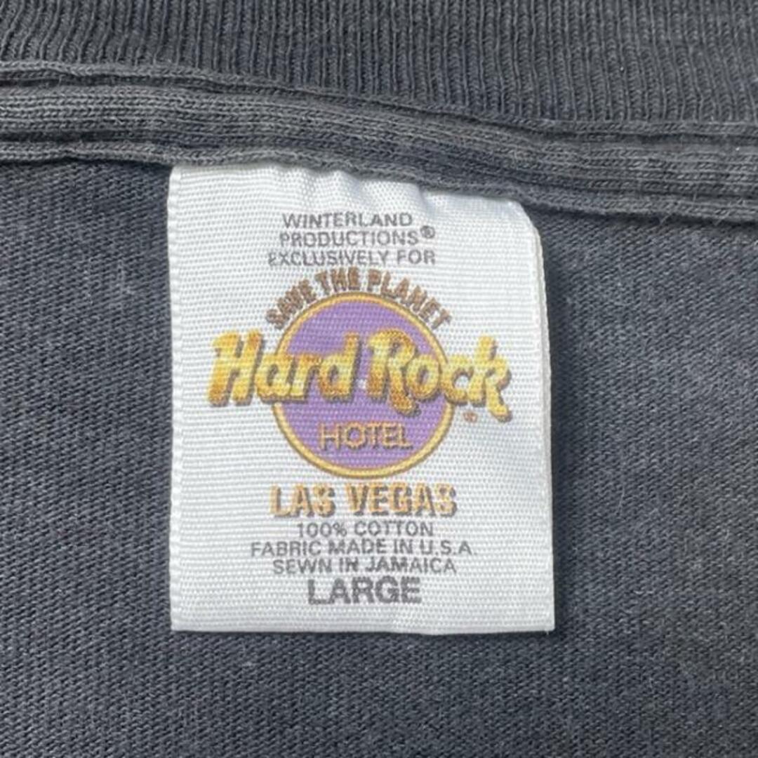 90年代 USA製 HARD ROCK HOTEL LASVEGAS ハードロックホテル プリントTシャツ メンズL メンズのトップス(Tシャツ/カットソー(半袖/袖なし))の商品写真