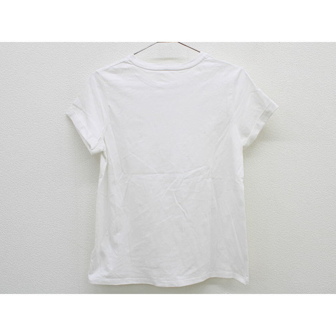 Chloe(クロエ)の【夏物 新入荷!】▲クロエ/Chloe▲155cm位 半袖Tシャツ/半袖カットソー 白【中古】子供服 キッズ kids ジュニア 女の子 夏 tops 315042 レディースのトップス(Tシャツ(半袖/袖なし))の商品写真