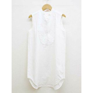 BACCA - 【夏物 新入荷】★BACCA/バッカ★ロングブラウス/シャツブラウス/シンプル/ブラウス/ノースリーブ ホワイト/白 レディース 36【中古】夏 805042