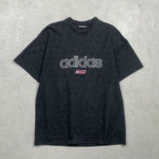 アディダス(adidas)の90年代 adidas TEAM アディダス 刺繍 Tシャツ 総柄 メンズXL相当(Tシャツ/カットソー(半袖/袖なし))