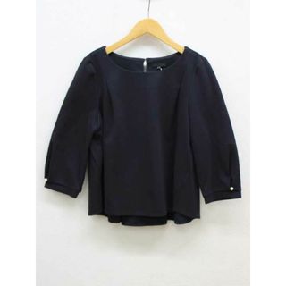 TO BE CHIC - 【夏物 新入荷】新品未使用品‡TO BE CHIC/トゥー ビー シック‡サマーパールプルオーバー/七分袖 ネイビー/紺 レディース  40 夏春115042