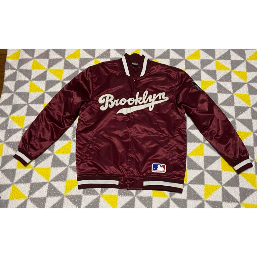 Majestic(マジェスティック)のmajestic スタジャンBrooklyn Dodgers サイズXL 美品 メンズのジャケット/アウター(スタジャン)の商品写真