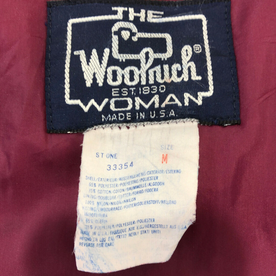 WOOLRICH(ウールリッチ)の90年代 USA製 WOOLRICH ウールリッチ 中綿 ジャケット ベージュ (レディース M) 中古 古着 Q6538 メンズのジャケット/アウター(その他)の商品写真