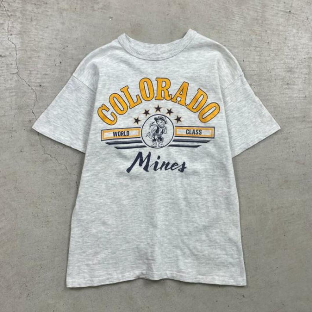 90年代 COLORADO Mines スーベニア プリント Tシャツ メンズM相当 メンズのトップス(Tシャツ/カットソー(半袖/袖なし))の商品写真