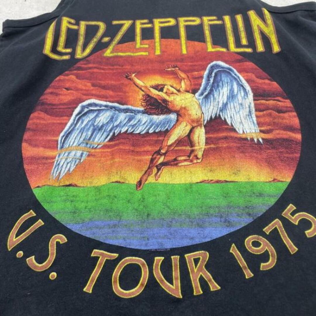 00年代 LED ZEPPELIN レッドツェッペリン U.S.TOUR 1975 リプリント タンクトップ バンドTシャツ バンT メンズM メンズのトップス(Tシャツ/カットソー(半袖/袖なし))の商品写真