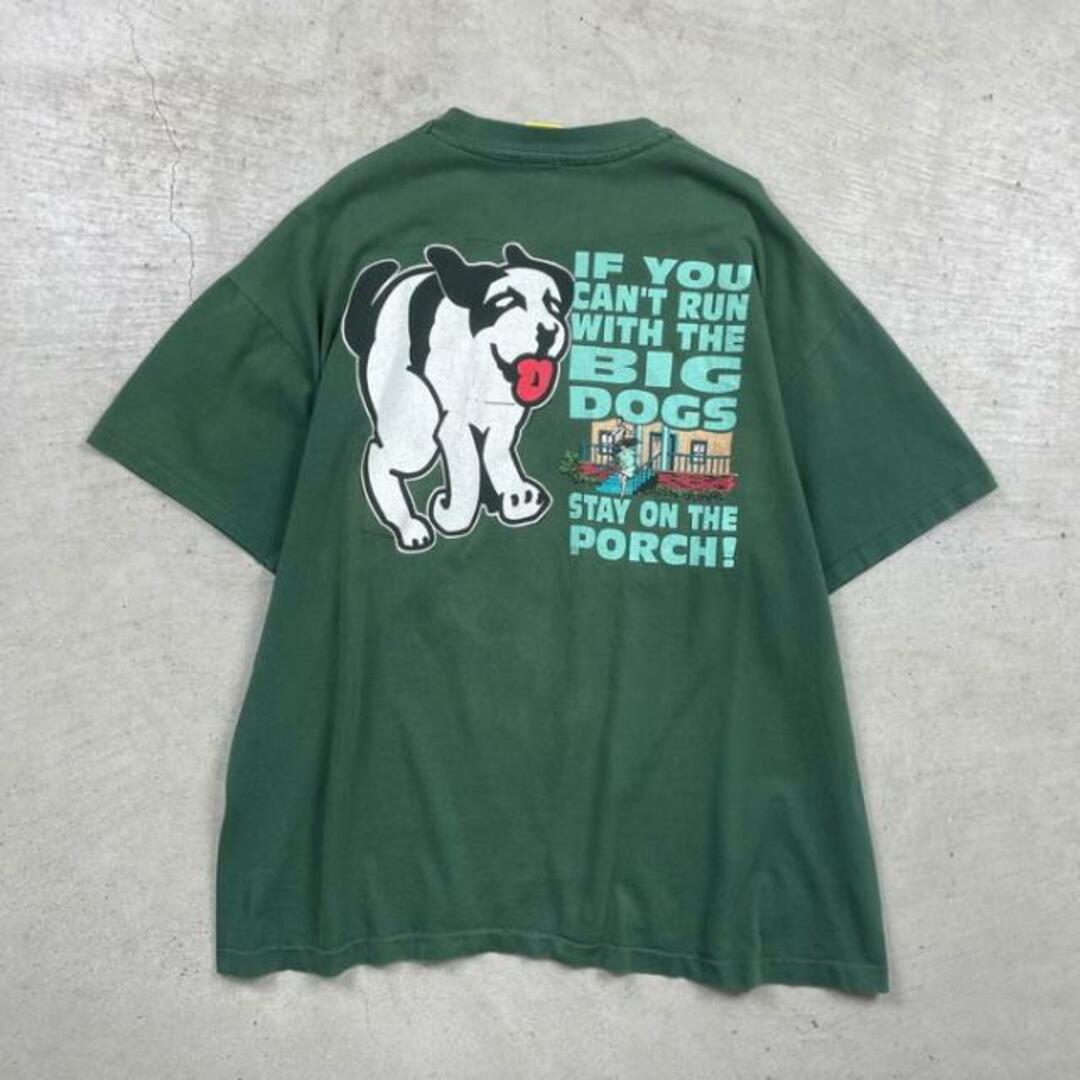 90年代 USA製 BIG DOGS ビッグドッグス アニマル プリントTシャツ メンズ2XL メンズのトップス(Tシャツ/カットソー(半袖/袖なし))の商品写真