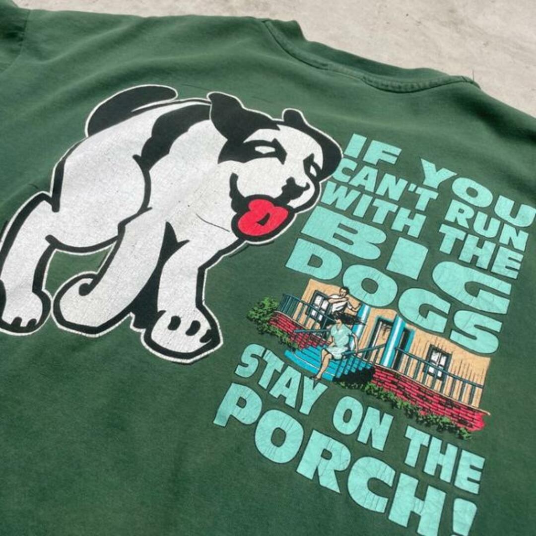 90年代 USA製 BIG DOGS ビッグドッグス アニマル プリントTシャツ メンズ2XL メンズのトップス(Tシャツ/カットソー(半袖/袖なし))の商品写真