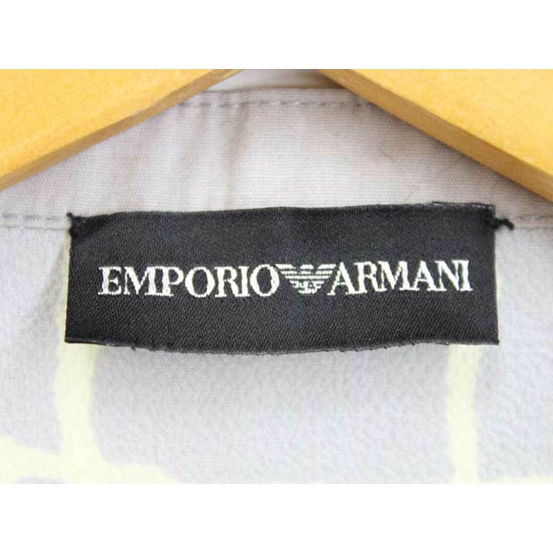 Emporio Armani(エンポリオアルマーニ)の【夏物 新入荷】‡EMPORIO ARMANI/エンポリオ アルマーニ‡ノースリーブブラウス/ノースリーブ ライトグレー×ライトイエロー/薄黄色 レディース  40【中古】 夏 705042 レディースのトップス(シャツ/ブラウス(半袖/袖なし))の商品写真